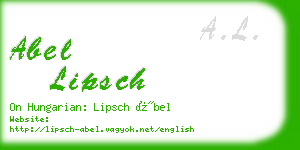 abel lipsch business card